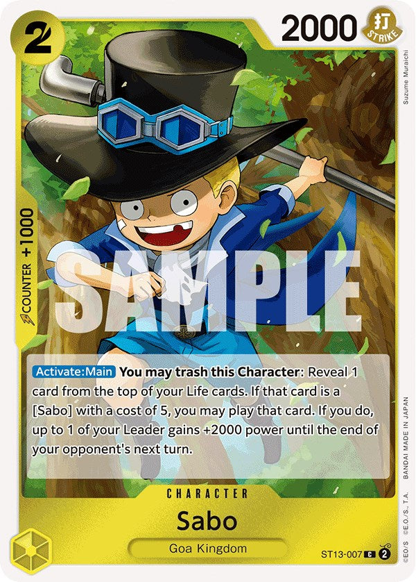 Sabo [Ultra Deck: The Three Brothers] | Shuffle n Cut Hobbies & Games