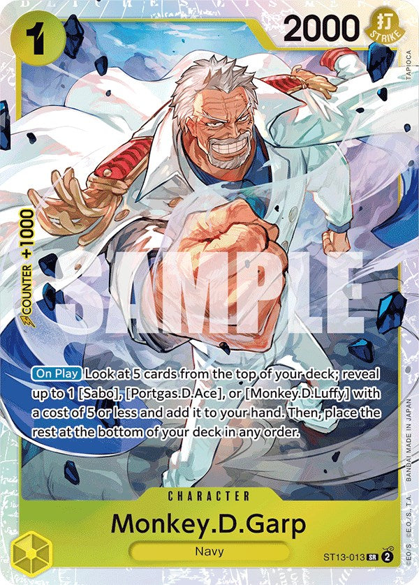 Monkey.D.Garp [Ultra Deck: The Three Brothers] | Shuffle n Cut Hobbies & Games