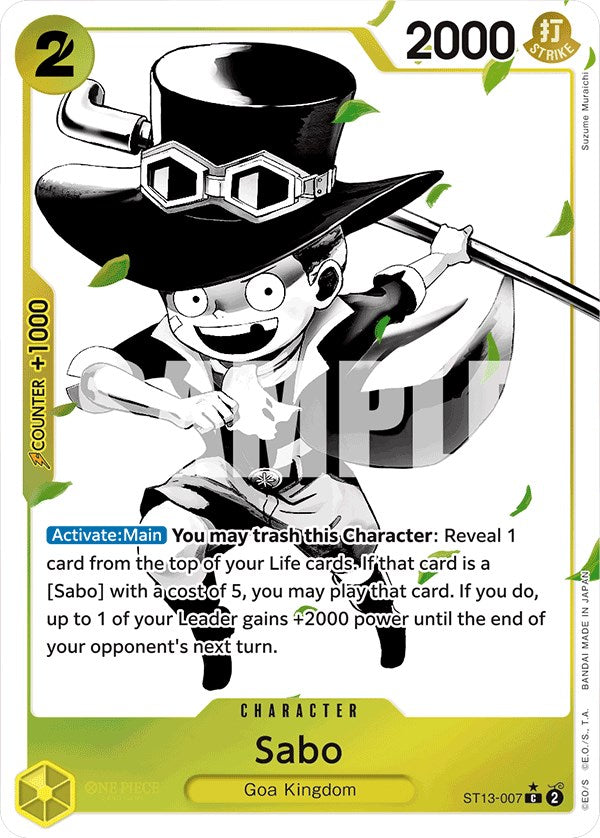 Sabo (Parallel) [Ultra Deck: The Three Brothers] | Shuffle n Cut Hobbies & Games