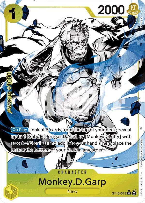 Monkey.D.Garp (Parallel) [Ultra Deck: The Three Brothers] | Shuffle n Cut Hobbies & Games