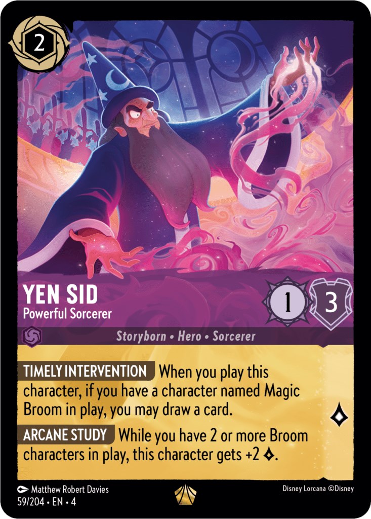 Yen Sid - Powerful Sorcerer (59/204) (59/204) [Ursula's Return] | Shuffle n Cut Hobbies & Games