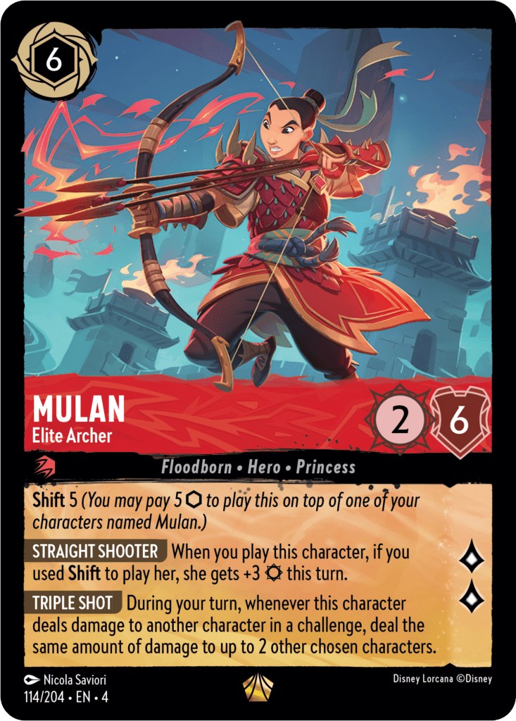 Mulan - Elite Archer (114/204) [Ursula's Return] | Shuffle n Cut Hobbies & Games