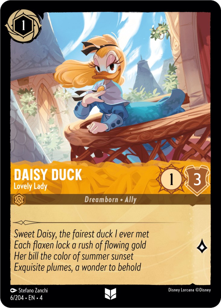 Daisy Duck - Lovely Lady (6/204) [Ursula's Return] | Shuffle n Cut Hobbies & Games