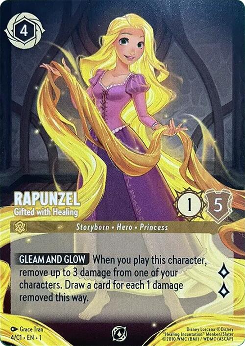 Rapunzel - Gifted with Healing (4) [Promo Cards] | Shuffle n Cut Hobbies & Games
