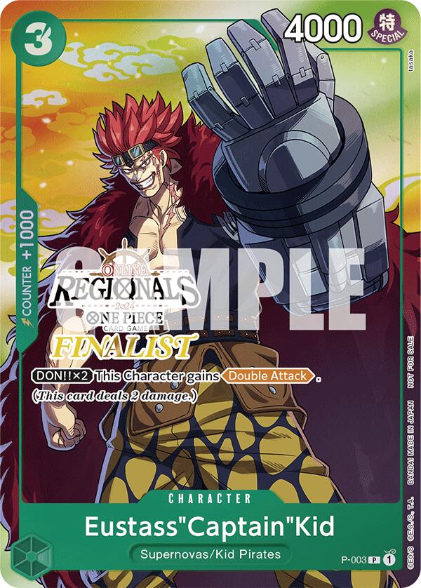 Eustass"Captain"Kid (Online Regional 2024 Vol. 2) [Finalist] [One Piece Promotion Cards] | Shuffle n Cut Hobbies & Games