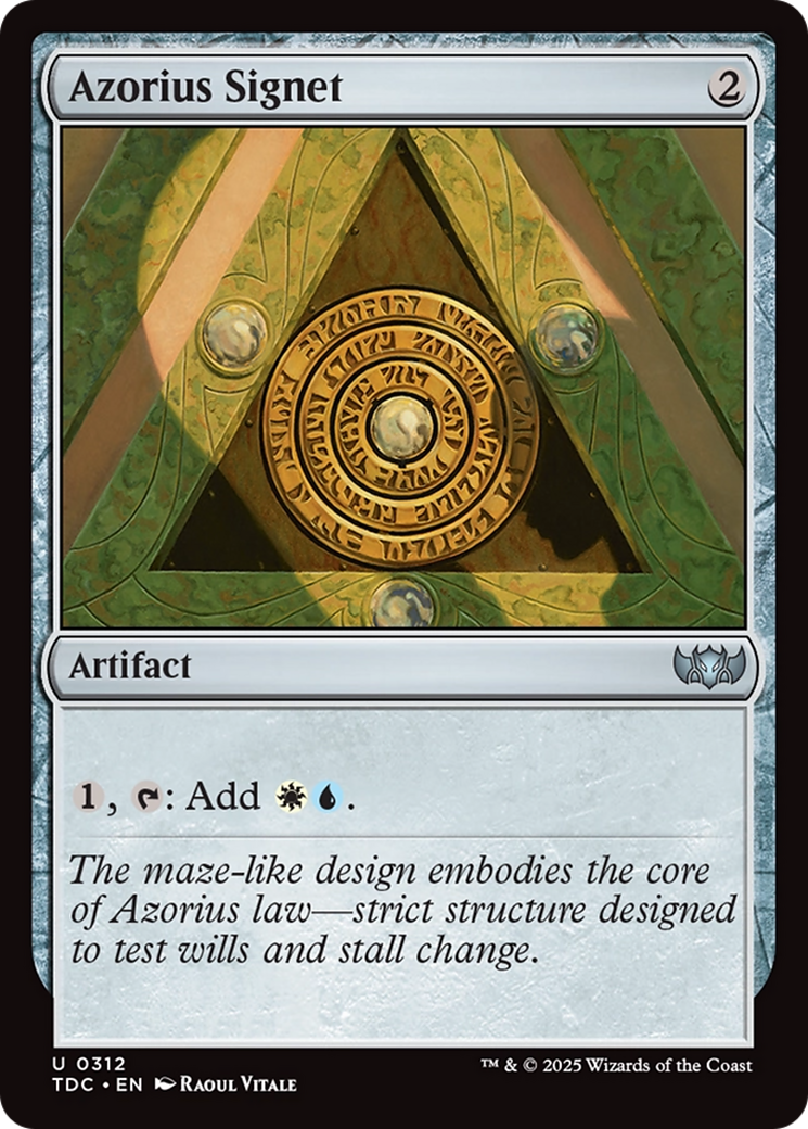 Azorius Signet [Tarkir: Dragonstorm Commander] | Shuffle n Cut Hobbies & Games