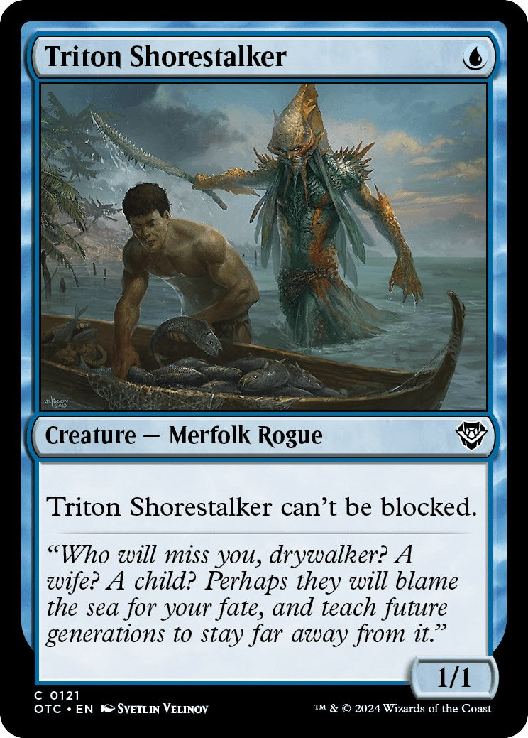 Triton Shorestalker [Outlaws of Thunder Junction Commander] | Shuffle n Cut Hobbies & Games