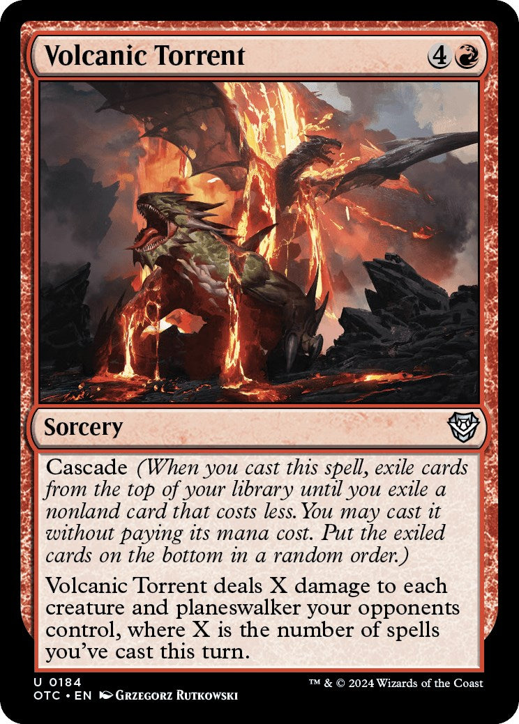 Volcanic Torrent [Outlaws of Thunder Junction Commander] | Shuffle n Cut Hobbies & Games
