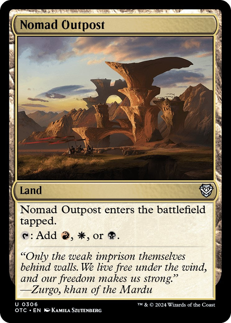 Nomad Outpost [Outlaws of Thunder Junction Commander] | Shuffle n Cut Hobbies & Games