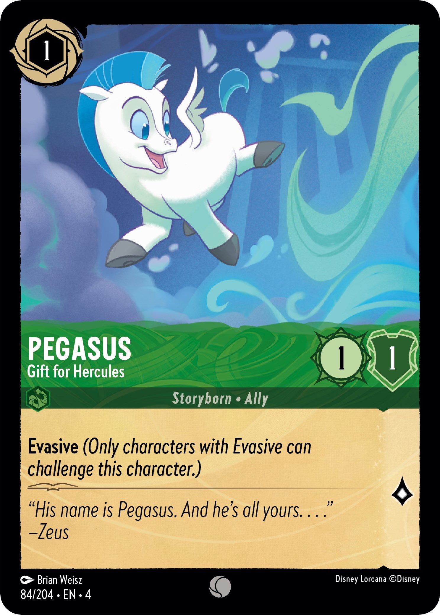 Pegasus - Gift for Hercules (84/204) [Ursula's Return] | Shuffle n Cut Hobbies & Games