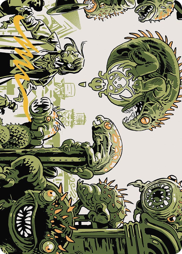Pest Infestation Art Card (Gold-Stamped Signature) [Outlaws of Thunder Junction Art Series] | Shuffle n Cut Hobbies & Games