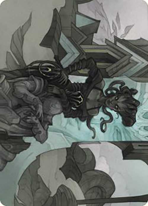 Vraska Joins Up Art Card [Outlaws of Thunder Junction Art Series] | Shuffle n Cut Hobbies & Games