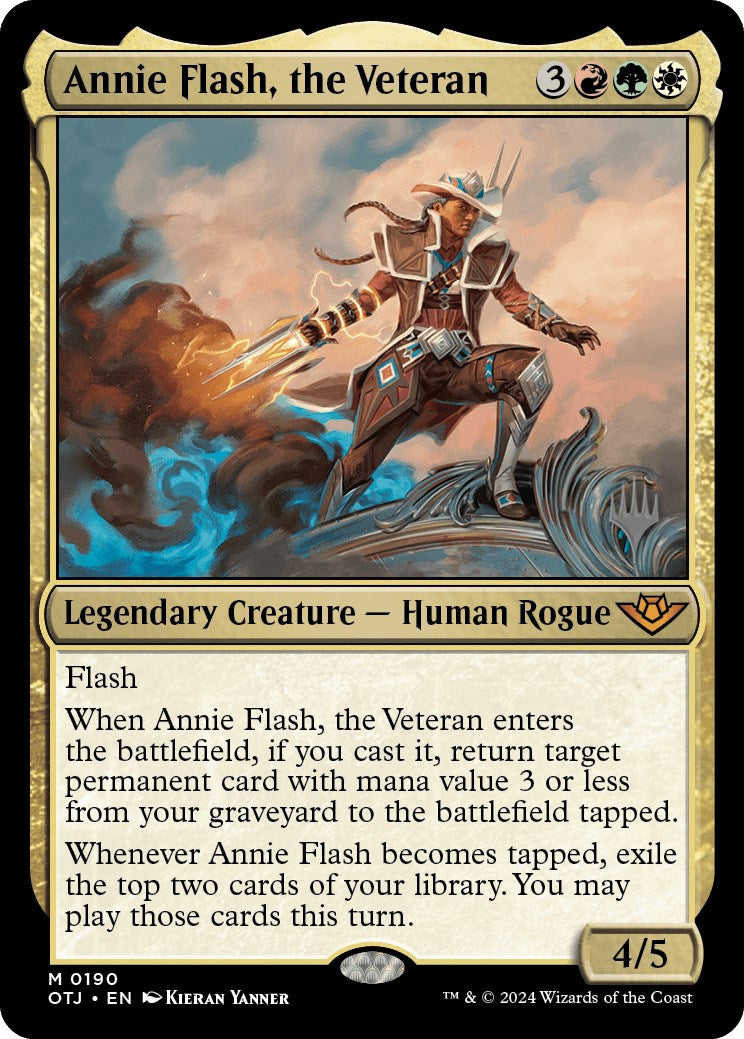 Annie Flash, the Veteran (Promo Pack) [Outlaws of Thunder Junction Promos] | Shuffle n Cut Hobbies & Games