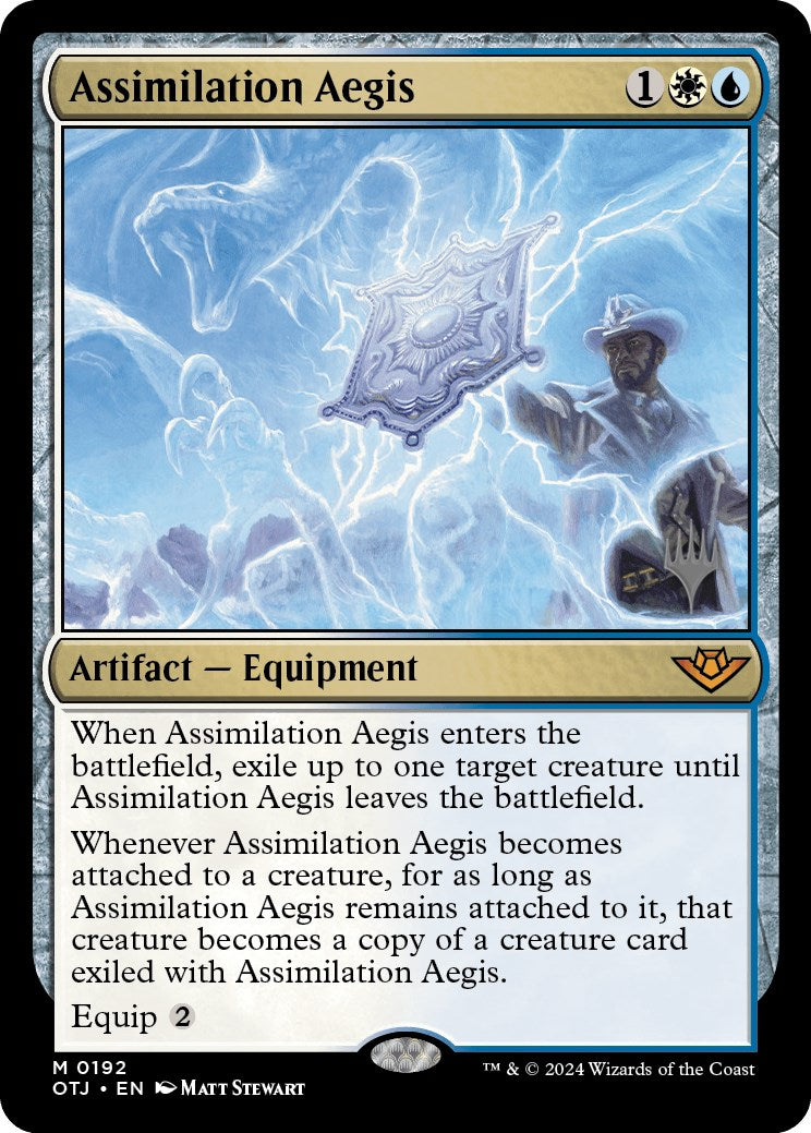 Assimilation Aegis (Promo Pack) [Outlaws of Thunder Junction Promos] | Shuffle n Cut Hobbies & Games