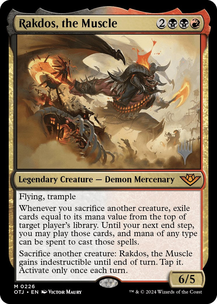 Rakdos, the Muscle (Promo Pack) [Outlaws of Thunder Junction Promos] | Shuffle n Cut Hobbies & Games