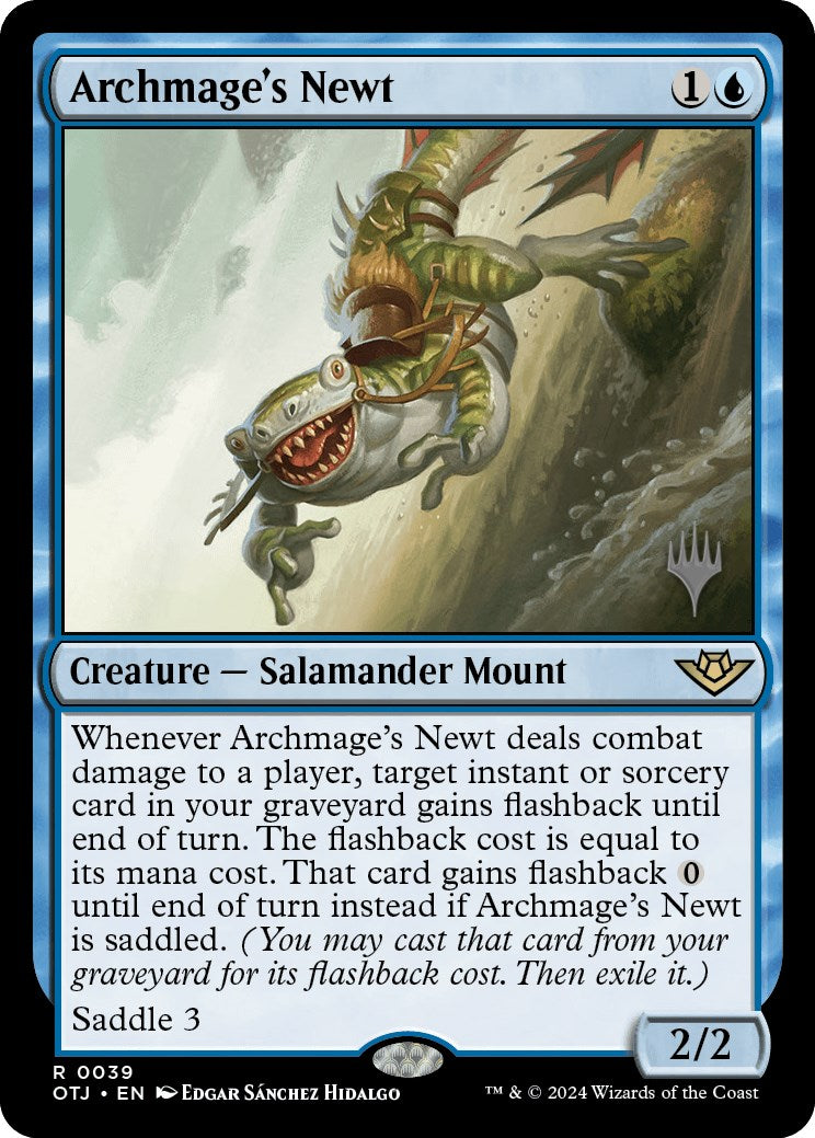 Archmage's Newt (Promo Pack) [Outlaws of Thunder Junction Promos] | Shuffle n Cut Hobbies & Games