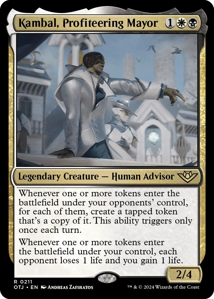 Kambal, Profiteering Mayor (Promo Pack) [Outlaws of Thunder Junction Promos] | Shuffle n Cut Hobbies & Games