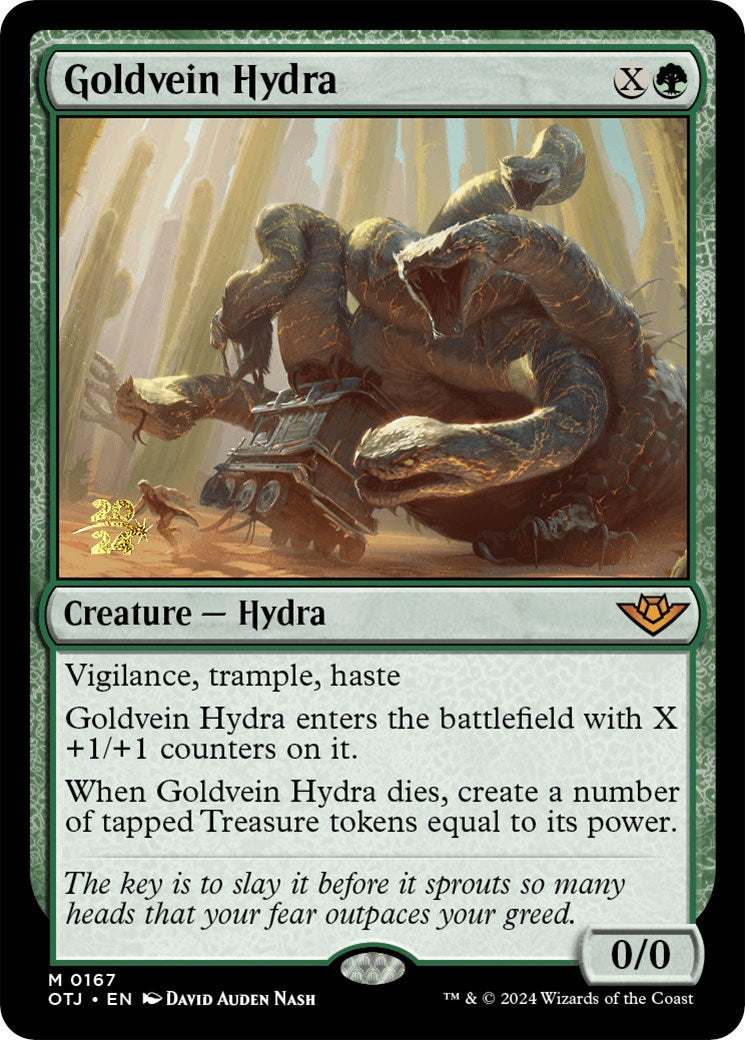 Goldvein Hydra [Outlaws of Thunder Junction Prerelease Promos] | Shuffle n Cut Hobbies & Games