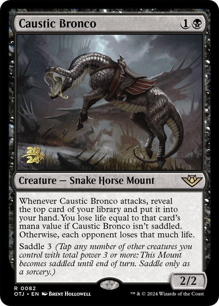 Caustic Bronco [Outlaws of Thunder Junction Prerelease Promos] | Shuffle n Cut Hobbies & Games