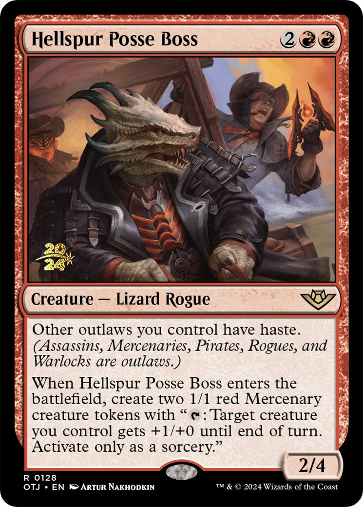 Hellspur Posse Boss [Outlaws of Thunder Junction Prerelease Promos] | Shuffle n Cut Hobbies & Games