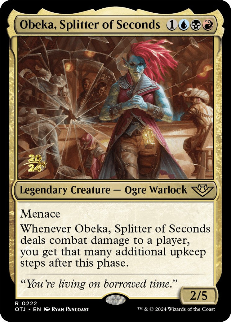 Obeka, Splitter of Seconds [Outlaws of Thunder Junction Prerelease Promos] | Shuffle n Cut Hobbies & Games
