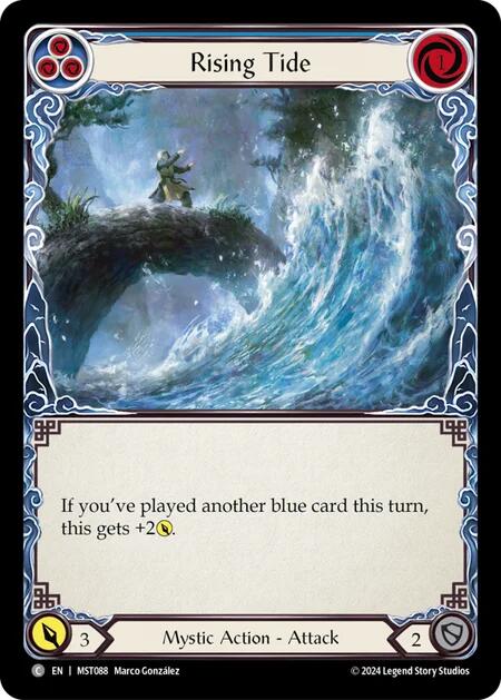 Rising Tide [MST088] (Part the Mistveil)  Rainbow Foil | Shuffle n Cut Hobbies & Games