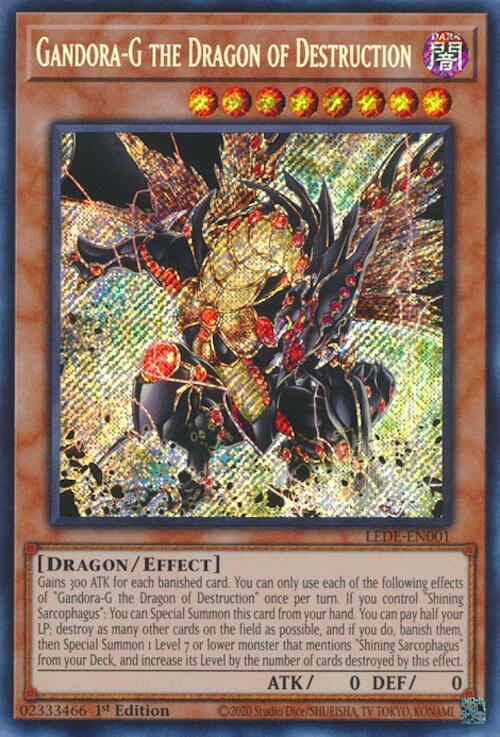 Gandora-G the Dragon of Destruction [LEDE-EN001] Secret Rare | Shuffle n Cut Hobbies & Games