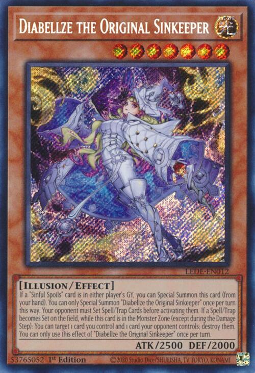 Diabellze the Original Sinkeeper [LEDE-EN012] Secret Rare | Shuffle n Cut Hobbies & Games