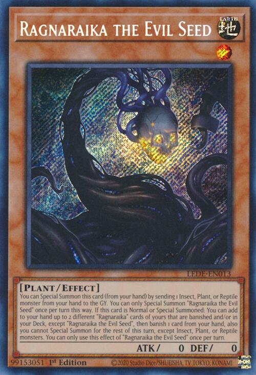 Ragnaraika the Evil Seed [LEDE-EN013] Secret Rare | Shuffle n Cut Hobbies & Games