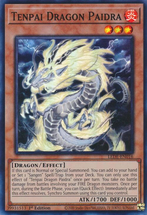 Tenpai Dragon Paidra [LEDE-EN016] Super Rare | Shuffle n Cut Hobbies & Games