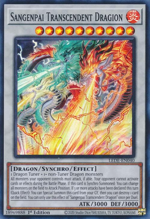 Sangenpai Transcendent Dragion [LEDE-EN040] Super Rare | Shuffle n Cut Hobbies & Games