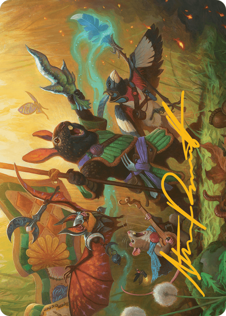 Valley Questcaller Art Card (Gold-Stamped Signature) [Bloomburrow Art Series] | Shuffle n Cut Hobbies & Games