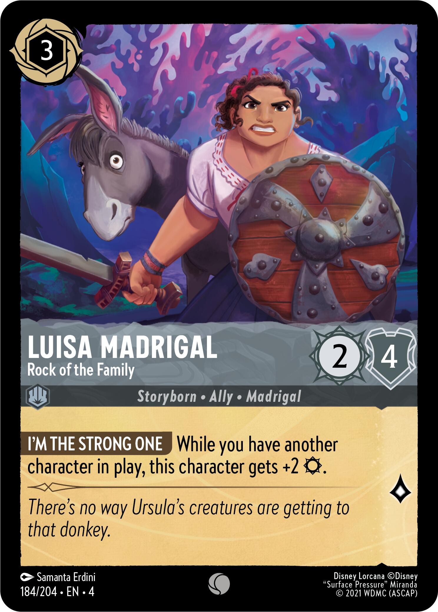 Luisa Madrigal - Rock of the Family (184/204) [Ursula's Return] | Shuffle n Cut Hobbies & Games