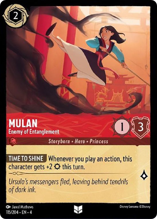 Mulan - Enemy of Entanglement (115/204) [Ursula's Return] | Shuffle n Cut Hobbies & Games