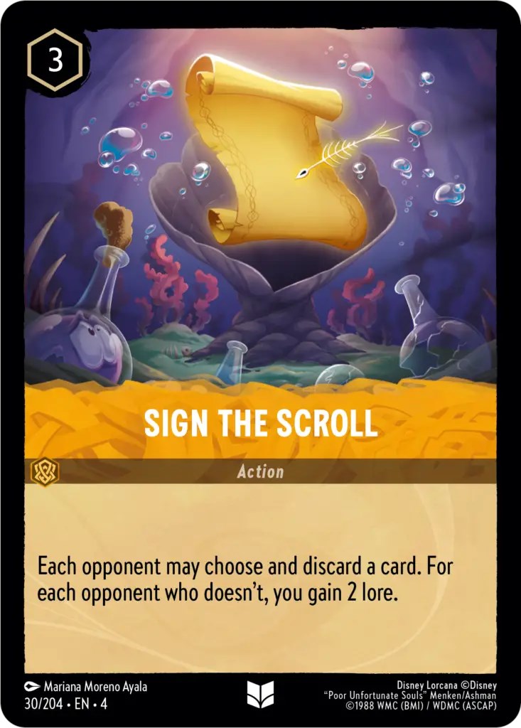 Sign the Scroll (30/204) [Ursula's Return] | Shuffle n Cut Hobbies & Games