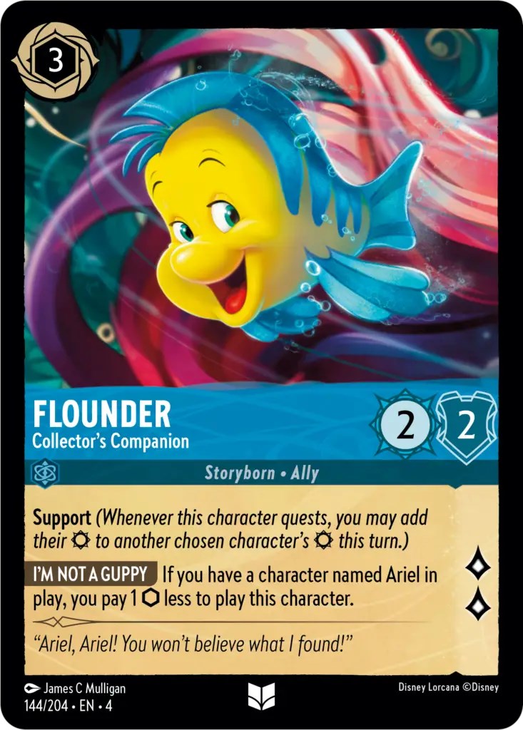 Flounder - Collector's Companion (144/204) [Ursula's Return] | Shuffle n Cut Hobbies & Games