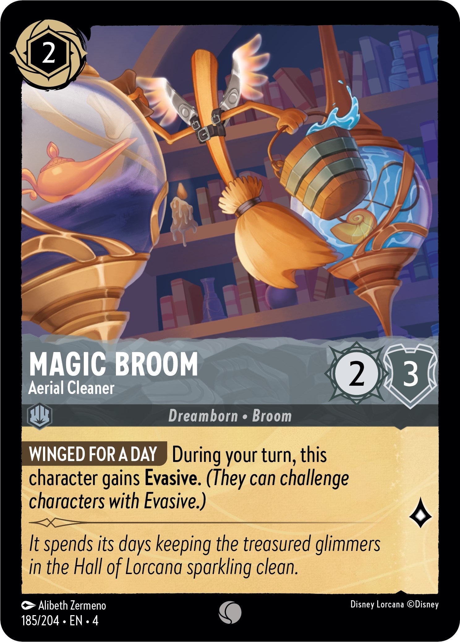 Magic Broom - Aerial Cleaner (185/204) [Ursula's Return] | Shuffle n Cut Hobbies & Games