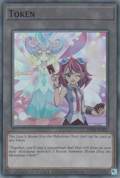 Token: Zuzu and Bloom Diva the Melodious Choir [TKN5-EN003] Super Rare | Shuffle n Cut Hobbies & Games