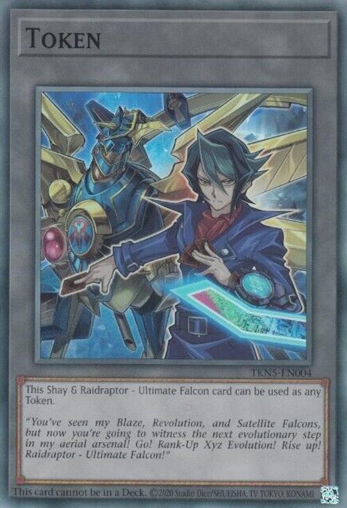 Token: Shay and Raidraptor - Ultimate Falcon [TKN5-EN004] Super Rare | Shuffle n Cut Hobbies & Games