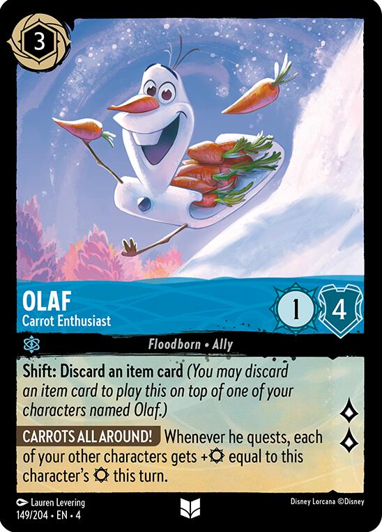Olaf - Carrot Enthusiast (149/204) [Ursula's Return] | Shuffle n Cut Hobbies & Games