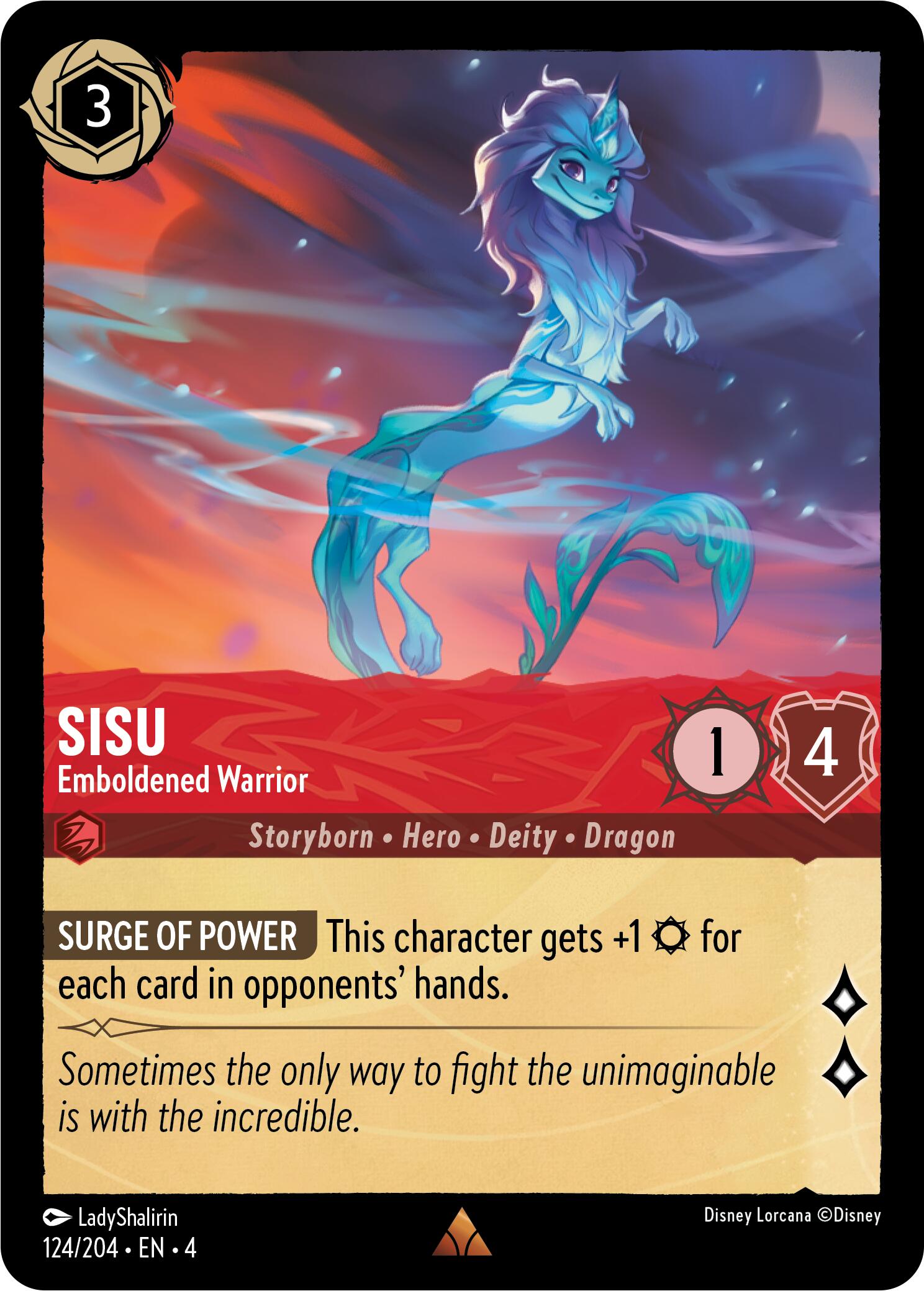 Sisu - Emboldened Warrior (124/204) [Ursula's Return] | Shuffle n Cut Hobbies & Games