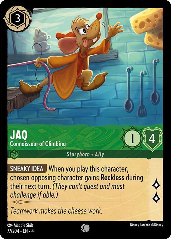 Jaq - Connoisseur of Climbing (77/204) [Ursula's Return] | Shuffle n Cut Hobbies & Games