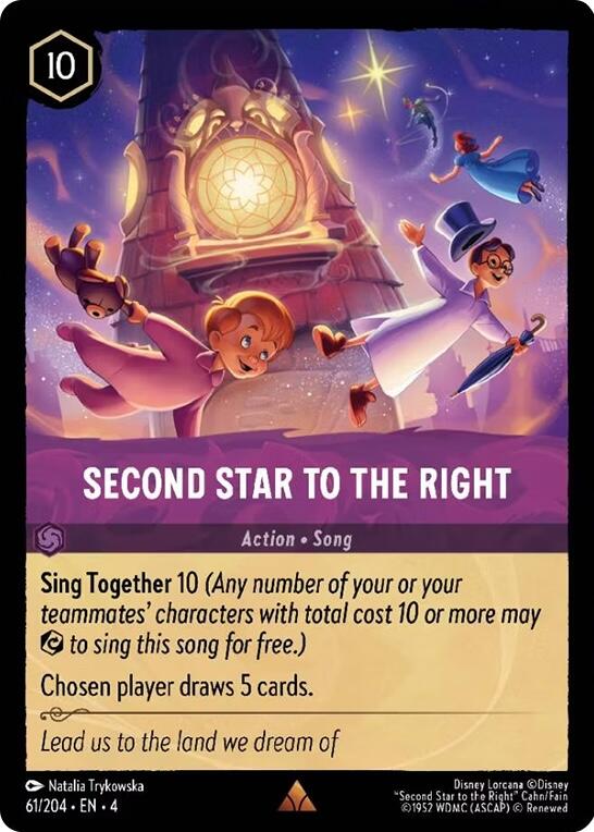 Second Star to the Right (61/204) [Ursula's Return] | Shuffle n Cut Hobbies & Games