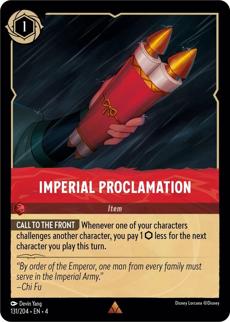 Imperial Proclamation (131/204) [Ursula's Return] | Shuffle n Cut Hobbies & Games