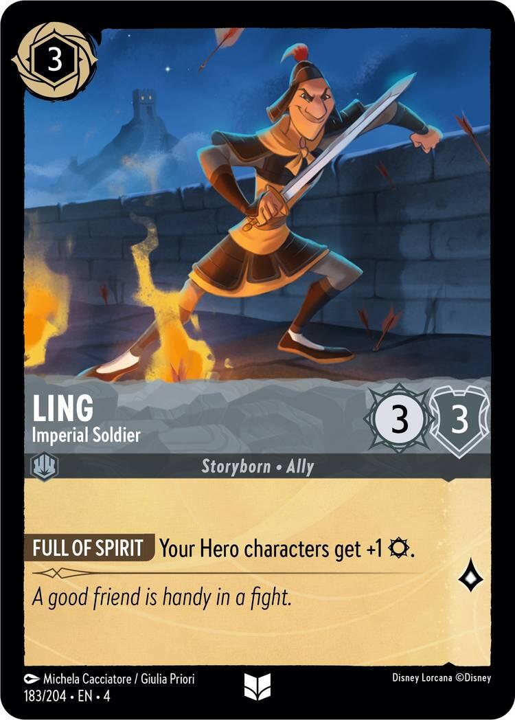 Ling - Imperial Soldier (183/204) [Ursula's Return] | Shuffle n Cut Hobbies & Games