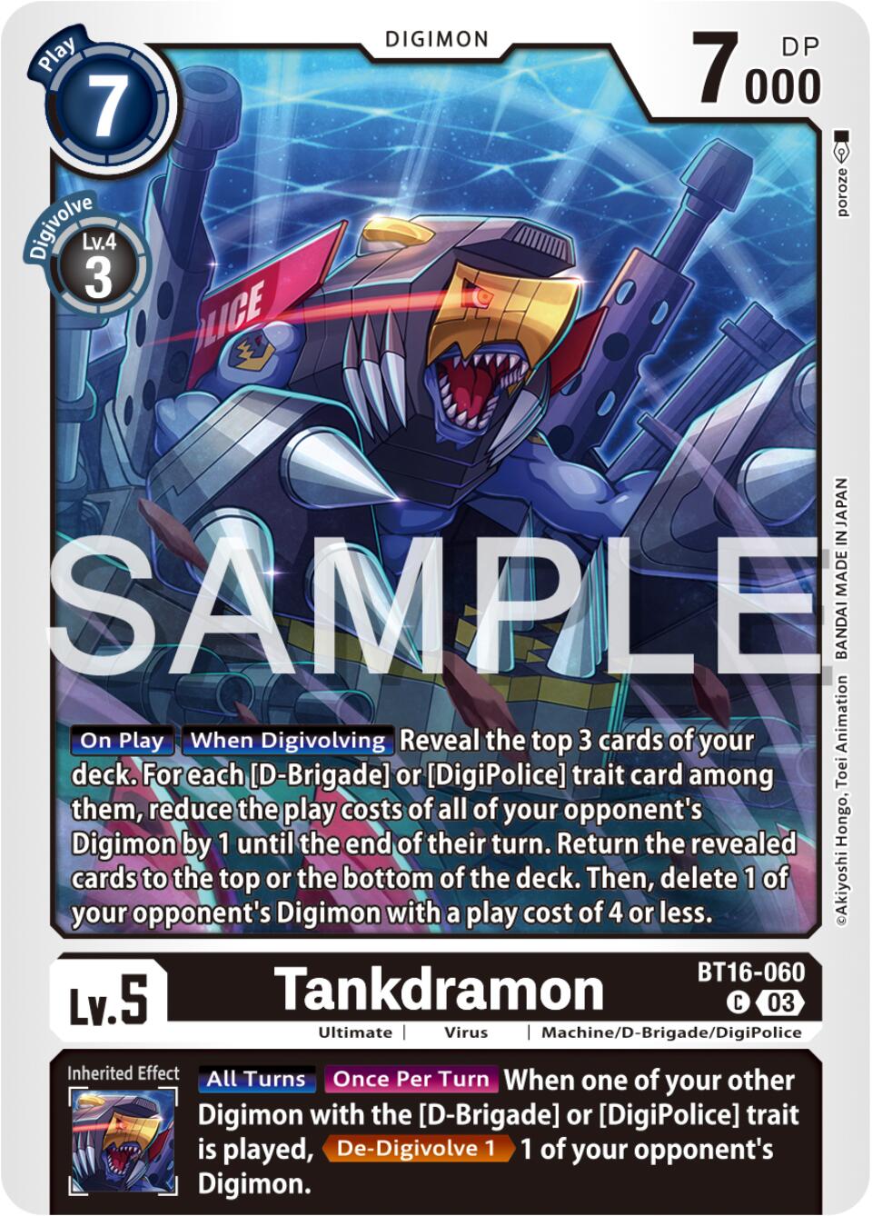 Tankdramon [BT16-060] [Beginning Observer] | Shuffle n Cut Hobbies & Games