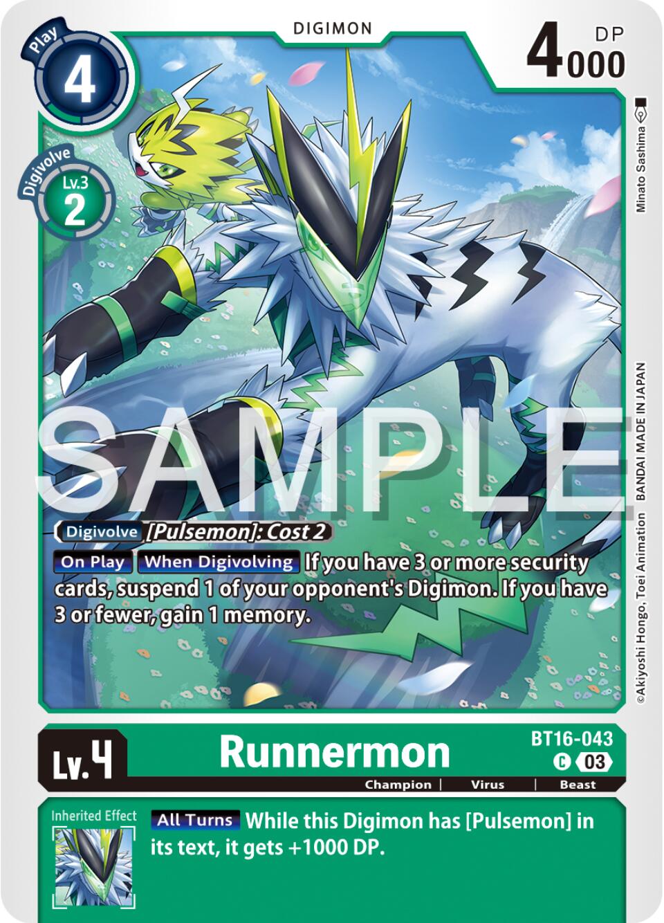 Runnermon [BT16-043] [Beginning Observer] | Shuffle n Cut Hobbies & Games