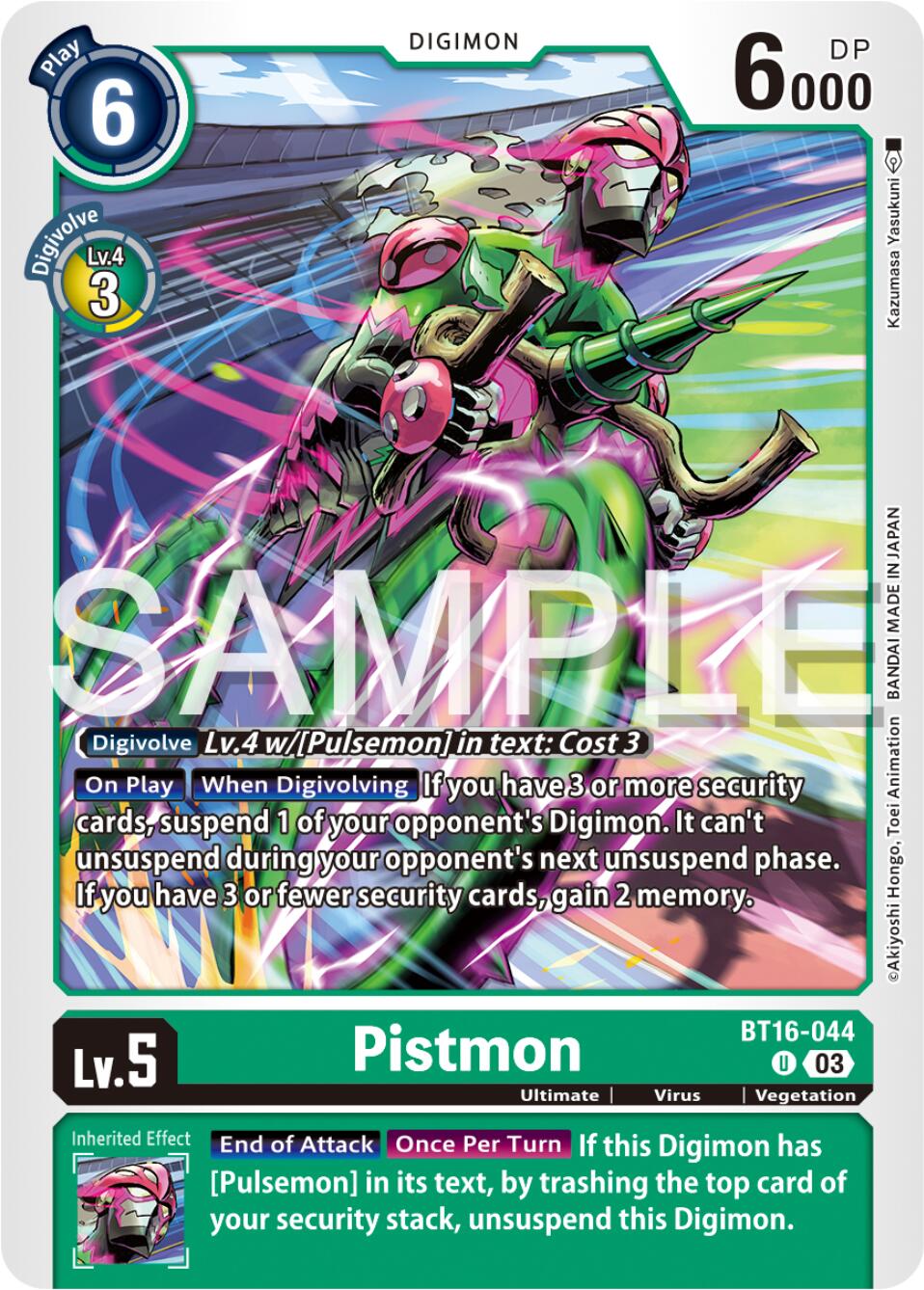 Pistmon [BT16-044] [Beginning Observer] | Shuffle n Cut Hobbies & Games