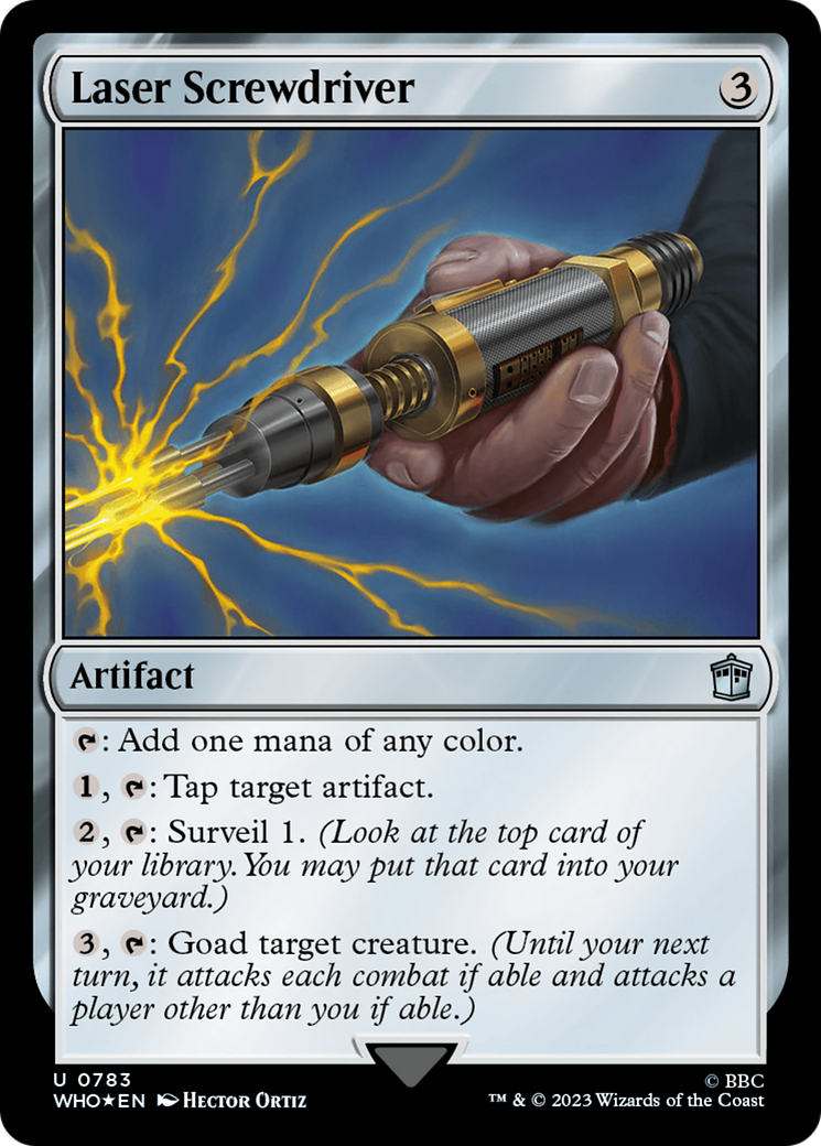 Laser Screwdriver (Surge Foil) [Doctor Who] | Shuffle n Cut Hobbies & Games