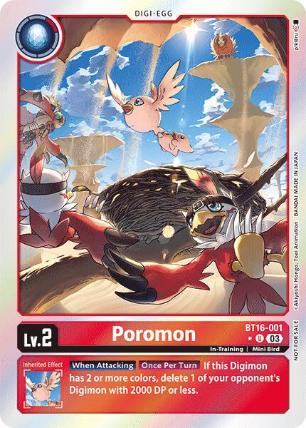Poromon [BT16-001] (Box Promotion Pack: Beginning Observer) [Beginning Observer Promos] | Shuffle n Cut Hobbies & Games